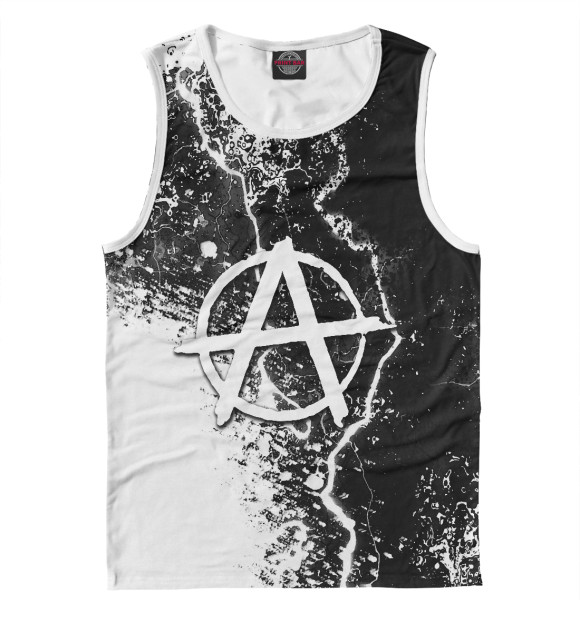 Майка для мальчика с изображением Символ Анархии цвета Белый