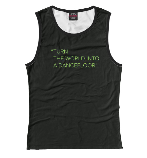 Майка для девочки с изображением ASOT 1000 T-SHIRT SLOGAN BL цвета Белый