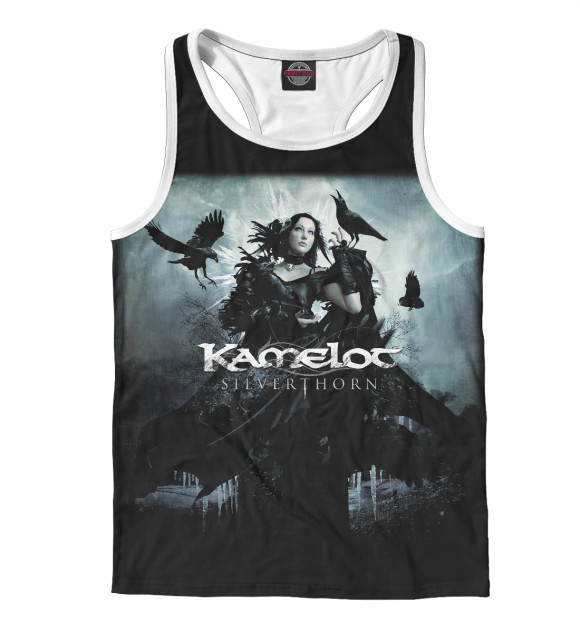 Мужская майка-борцовка с изображением Kamelot цвета Белый