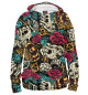 Женское худи Skull&Rose
