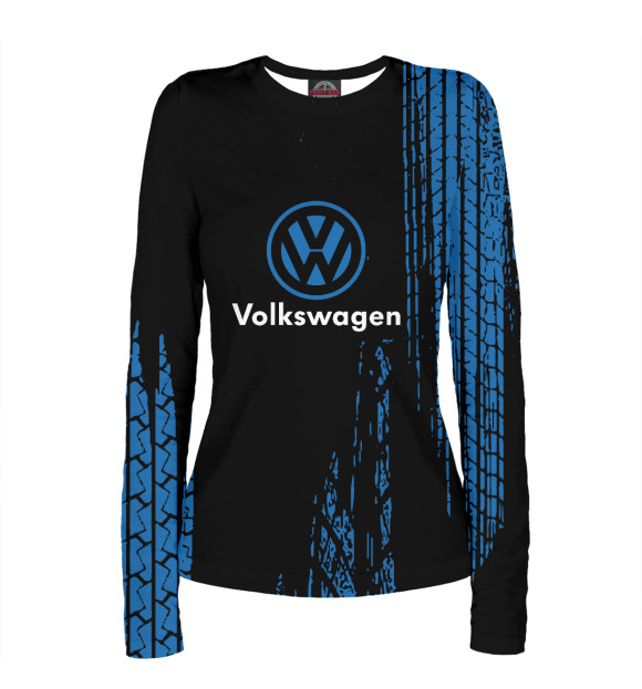 Женский лонгслив с изображением Volkswagen цвета Белый