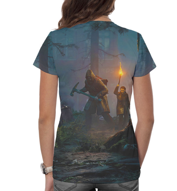 Женская футболка с изображением The Last of Us цвета Белый