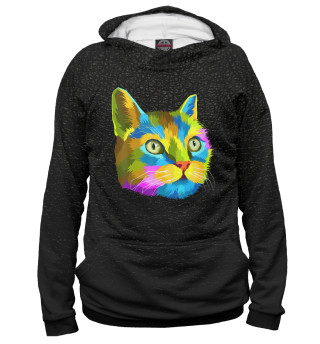 Женское худи Rainbow Cut Cat