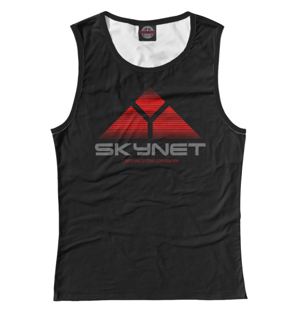 Майка для девочки с изображением Skynet цвета Белый