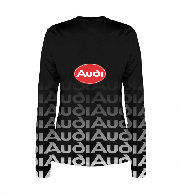 Женский лонгслив с изображением Audi цвета Белый