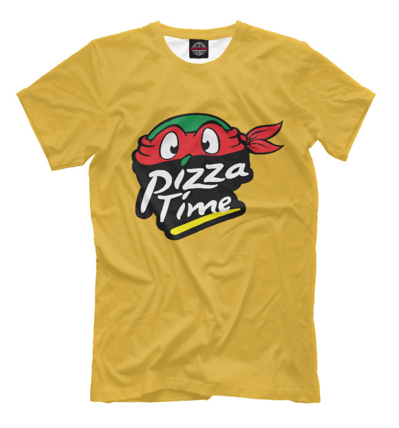Футболка для мальчиков с изображением Pizza Time цвета Белый