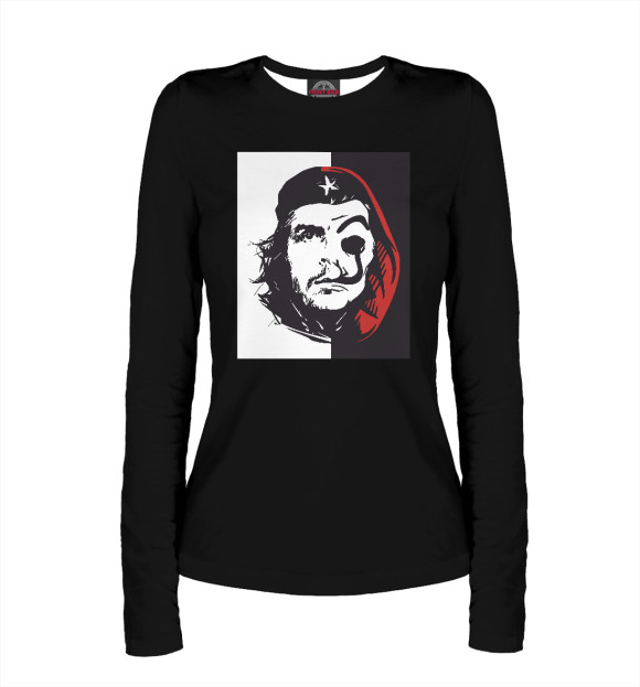 Женский лонгслив с изображением Che Dali цвета Белый