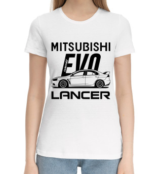 Хлопковая футболка для девочек Mitsubishi Lancer Evo X Side Best