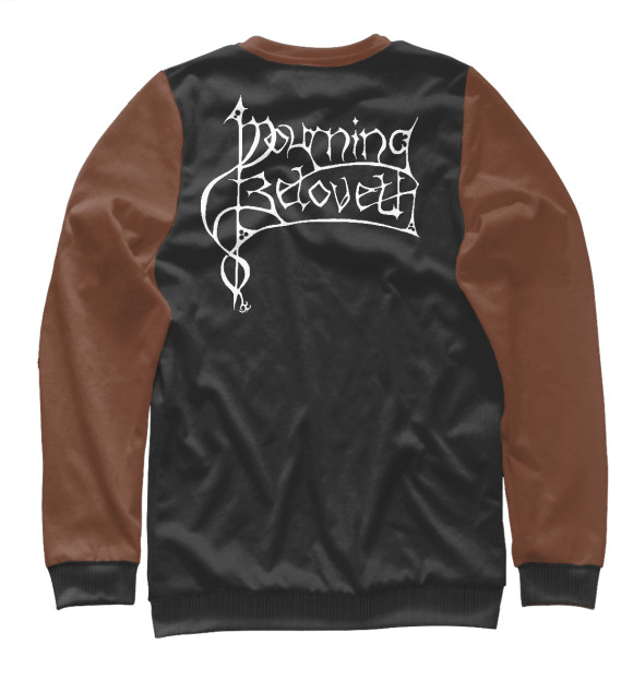 Женский свитшот с изображением Mourning beloveth цвета Белый