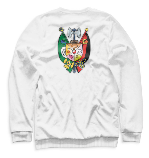 Мужской свитшот с изображением Куромаку цвета Белый