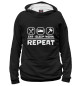 Женское худи Eat Sleep Work Repeat