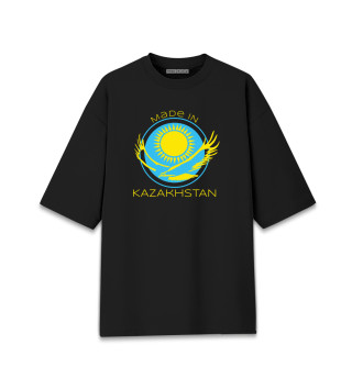 Женская футболка оверсайз Сделано в Казахстане