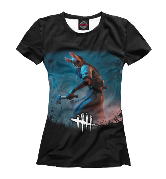 Женская футболка с изображением Dead by Daylight цвета Белый