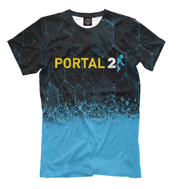 Футболка для мальчиков с изображением Portal | Портал 2 цвета Белый