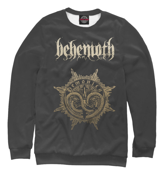 Мужской свитшот с изображением Behemoth цвета Белый