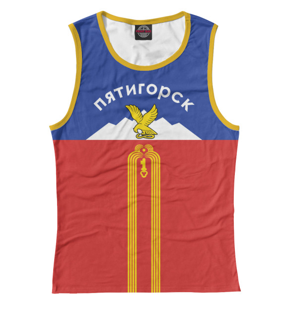 Майка для девочки с изображением Пятигорск цвета Белый
