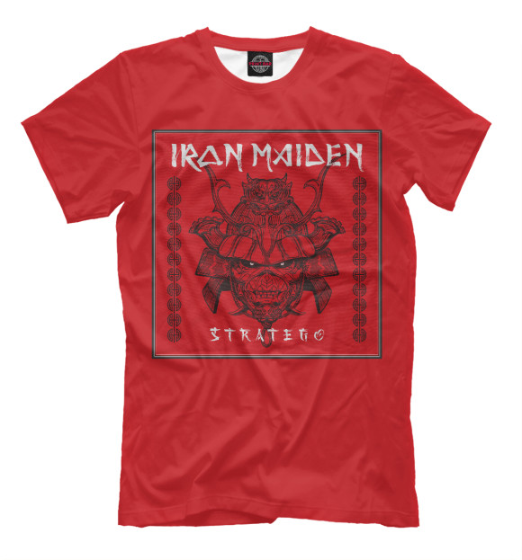 Мужская футболка с изображением Iron Maiden цвета Белый
