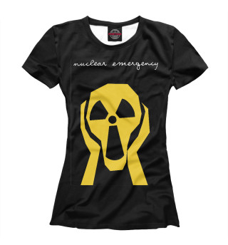 Женская футболка Радиация