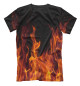Мужская футболка Roblox Fire
