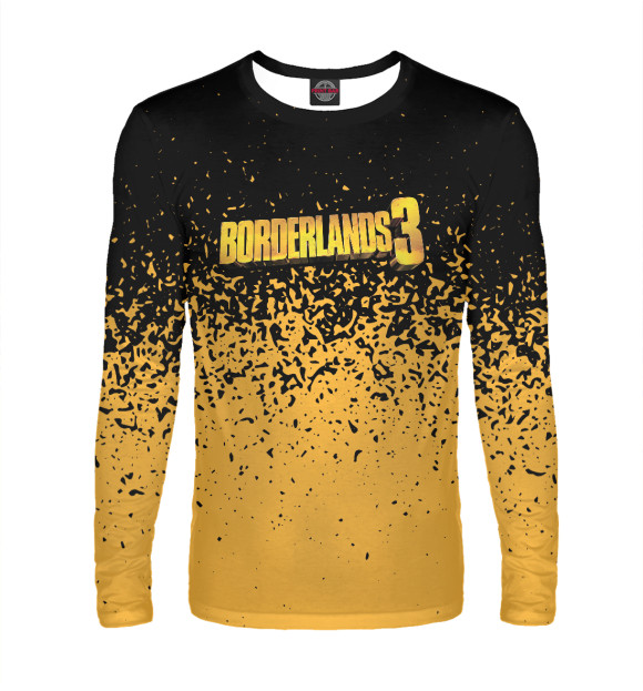 Мужской лонгслив с изображением Borderlands цвета Белый