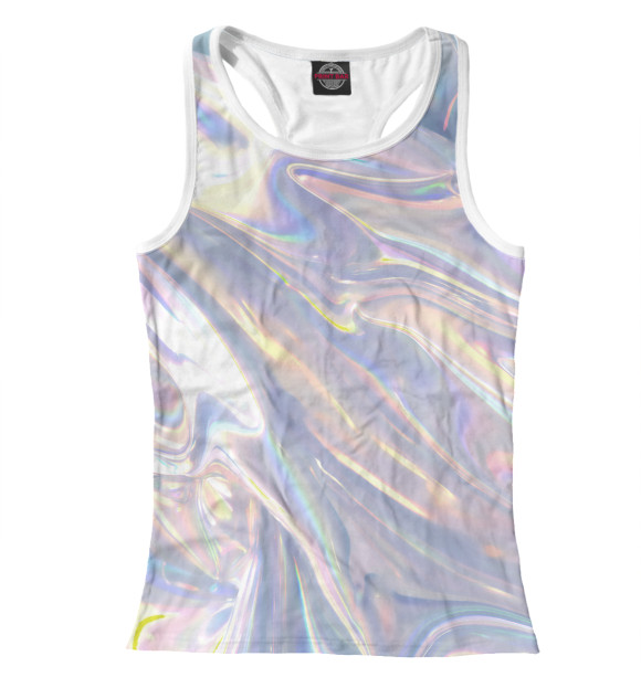 Женская майка-борцовка с изображением Фольга цвета Белый