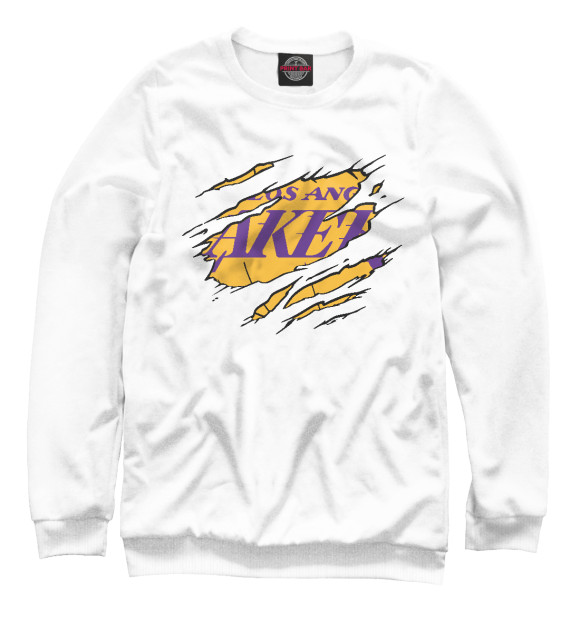 Свитшот для девочек с изображением LA Lakers цвета Белый