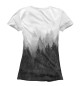 Женская футболка Волк над лесом - Костя