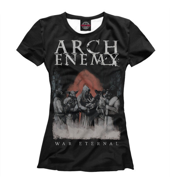Женская футболка с изображением Arch Enemy цвета Белый