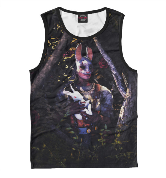 Майка для мальчика с притом Dead by Daylight Охотница цвета Белый Майка для мальчика с изображением Dead by Daylight Охотница цвета Белый