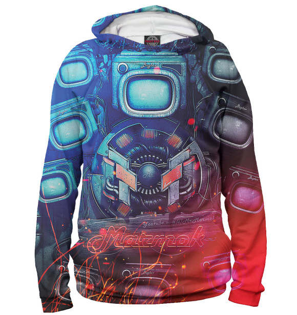 Женское худи с изображением Marmok цвета Белый