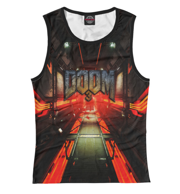 Майка для девочки с изображением Doom 3 цвета Белый