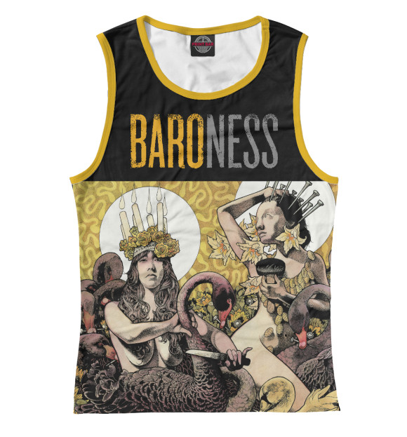 Женская майка с изображением Baroness цвета Белый