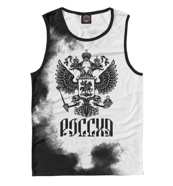 Майка для мальчика с изображением Россия цвета Белый
