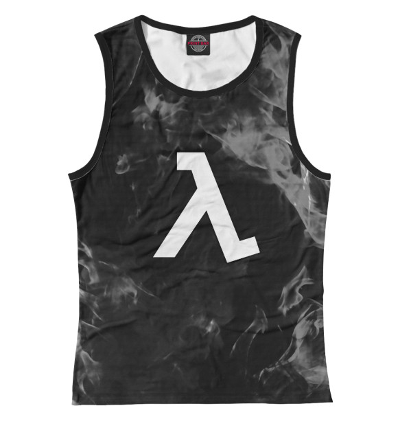 Майка для девочки с притом Half-Life цвета Белый Майка для девочки с изображением Half-Life цвета Белый