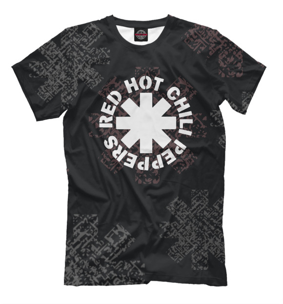 Мужская футболка с изображением Red Hot Chili Peppers цвета Белый