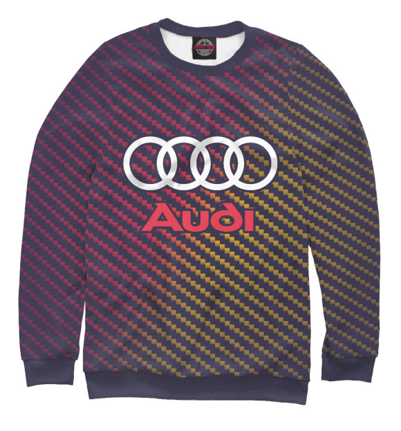 Свитшот для девочек с изображением Audi / Ауди цвета Белый
