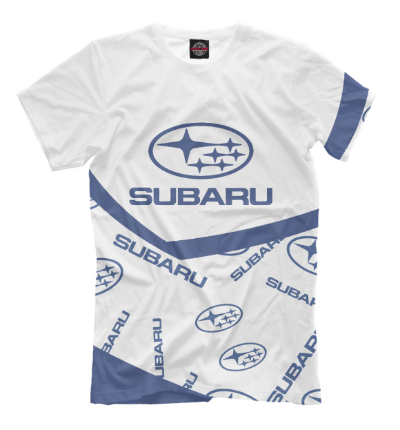 Футболка для мальчиков с изображением Subaru цвета Белый