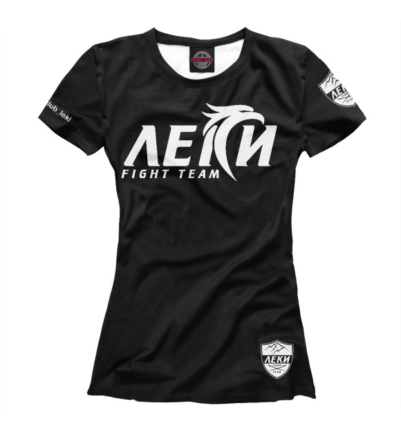 Футболка для девочек с изображением Леки цвета Белый