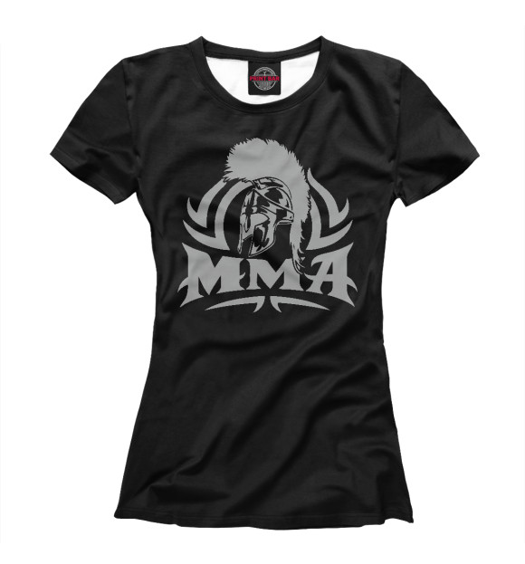 Футболка для девочек с изображением MMA Fighter цвета Белый
