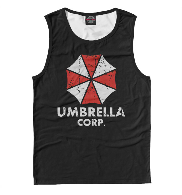 Мужская майка с изображением Umbrella Corp цвета Белый