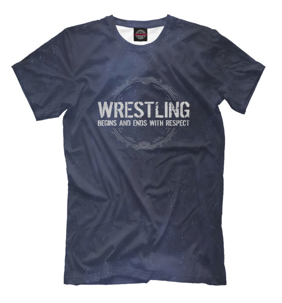Футболка для мальчиков с изображением Wrestling Begins and Ends цвета Белый