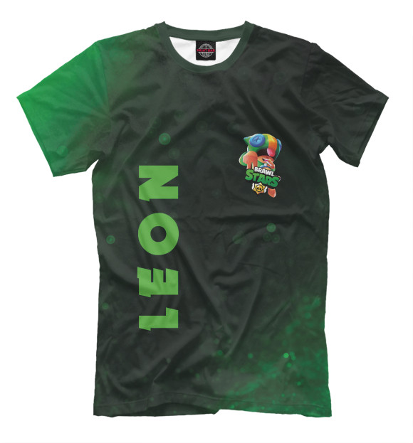 Футболка для мальчиков с изображением Brawl Stars Leon / Леон цвета Белый