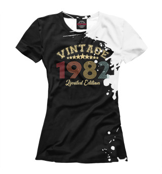 Женская футболка Vintage 1982