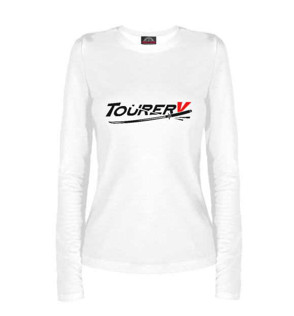 Женский лонгслив с изображением Tourer V цвета Белый