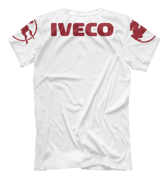 Мужская футболка с изображением IVECO цвета Белый