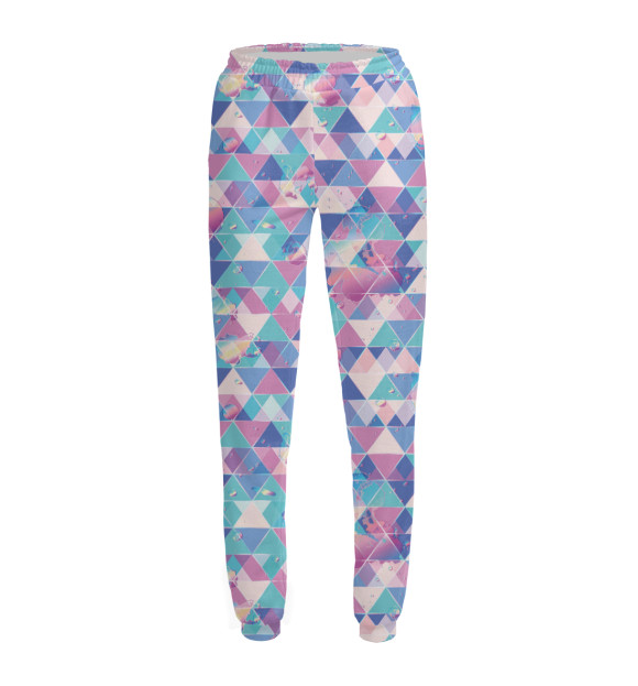 Женские спортивные штаны с изображением Абстракция цвета Белый