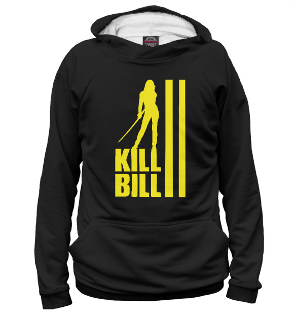 Женское худи с изображением Kill Bill (силуэт) цвета Белый