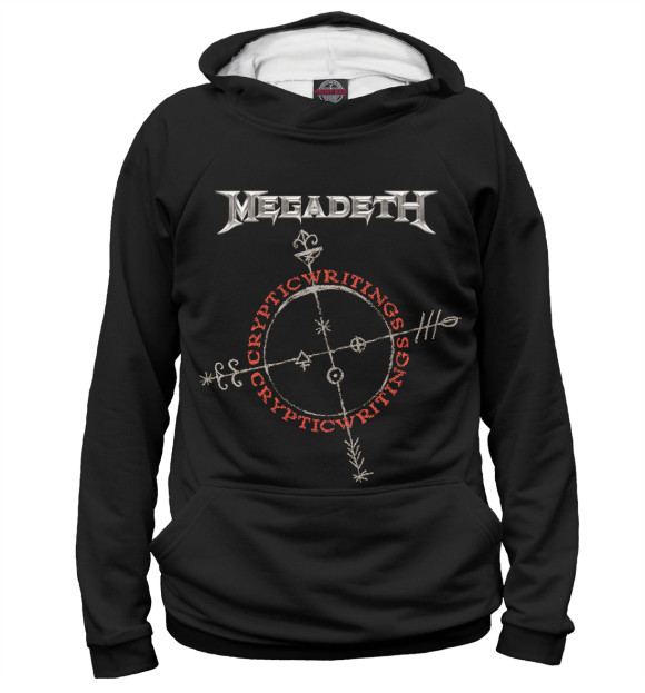 Женское худи с изображением Megadeth цвета Белый