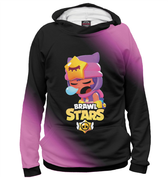 Мужское худи с изображением Brawl Stars Sandy цвета Белый