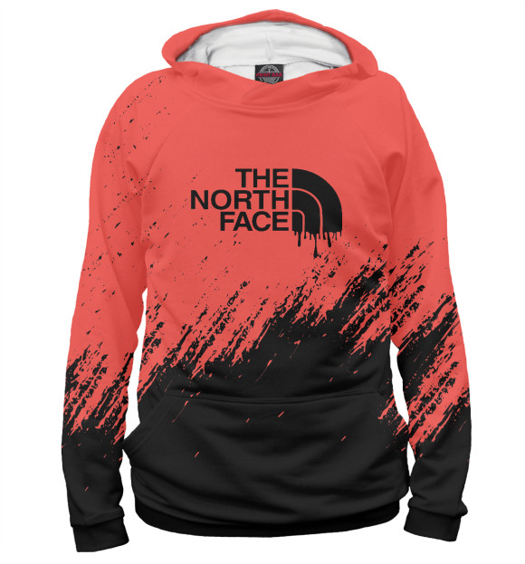 Женское худи с изображением The North Face цвета Белый